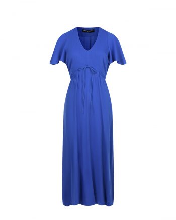 Синее платье с кулиской под грудью Pietro Brunelli