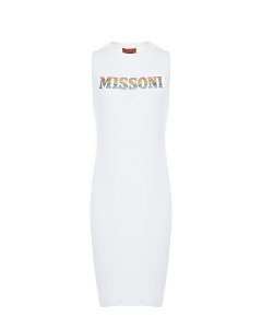 Платье с лого из стразов Missoni