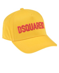 Желтая бейсболка с вышитым лого Dsquared2