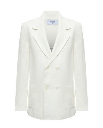 Пиджак с фигурными лацканами, белый Paade Mode