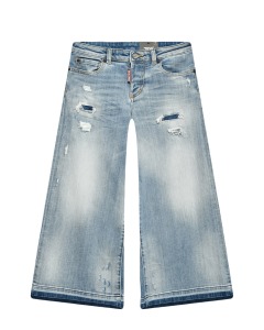 Выбеленные джинсы с разрезами Dsquared2
