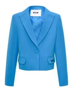 Пиджак укороченый, голубой MSGM