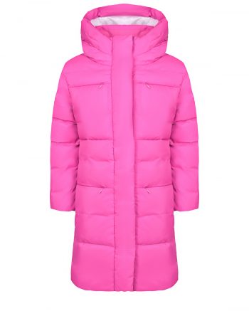 Розовое стеганое пальто-пуховик Poivre Blanc детское