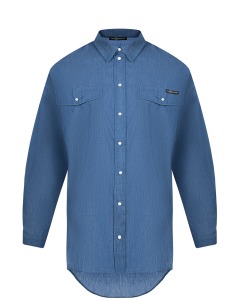 Синяя джинсовая блузка Dan Maralex
