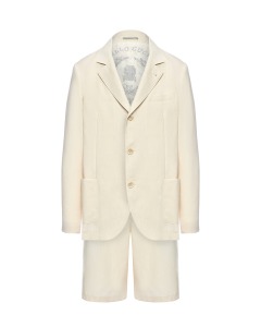 Костюм: пиджак + шорты, белый Brunello Cucinelli
