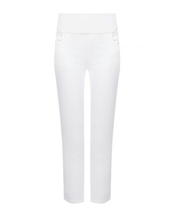 Белые джинсы капри для беременных Pietro Brunelli
