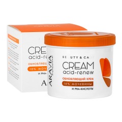 Aravia Professional Обновляющий крем с PHA-кислотами и мочевиной (10%) Acid-Renew Cream, 550 мл (Aravia Professional, SPA маникюр)