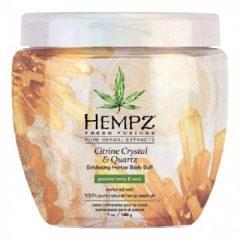 Hempz Скраб для тела с мерцающим эффектом Citrine Crystal & Quartz Herbal Body Buff, 198 г (Hempz, Желтый кварц)