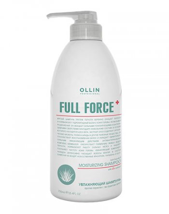 Ollin Professional Увлажняющий шампунь против перхоти с экстрактом алоэ, 750 мл (Ollin Professional, Full Force)