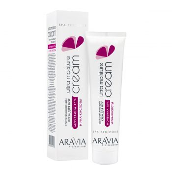 Aravia Professional Крем ультраувлажняющий для ног с мочевиной 15% и PHA-кислотами Ultra Moisture Cream, 100 мл (Aravia Professional, SPA педикюр)