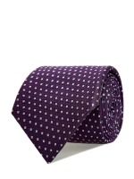 Шелковый галстук с вышитым жаккардовым паттерном