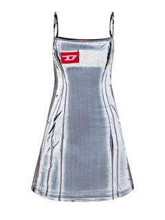 Мини-платье D-Lazot с объемным принтом и аппликациями