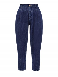 Окрашенные вручную джинсы Domizia с вышитым логотипом