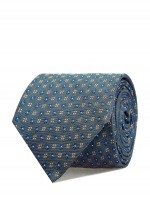 Шелковый галстук ручной работы с фактурной вышивкой