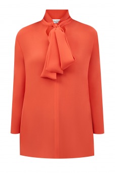 Шелковая блуза из коллекции Neonature с рукавами-клеш