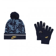 Шапка и перчатки Nike Camo Stripe Pom Beanie Set