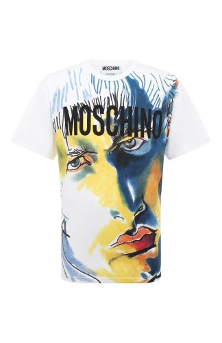 Хлопковая футболка Moschino