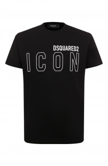 Хлопковая футболка Icon Dsquared2