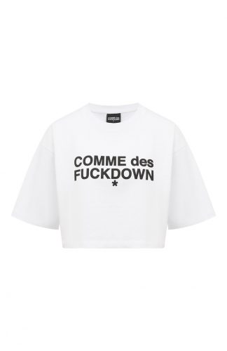 Хлопковая футболка Comme des Fuckdown