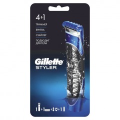GILLETTE Gillette Styler 4 в 1 Точный Триммер, Бритва и Стайлер, 1 кассета, с 5 лезвиями