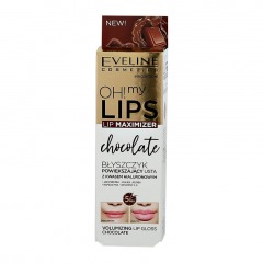 EVELINE Бальзам-блеск для губ EVELINE для увеличения объема с экстрактом перца (шоколад)